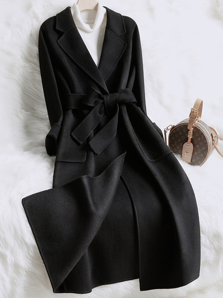 Creamy White Slim Wool Coat - Evolvgaia®