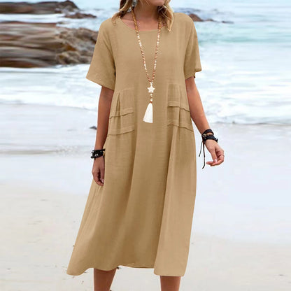 Breezy Loose Midi Dress - Evolvgaia®
