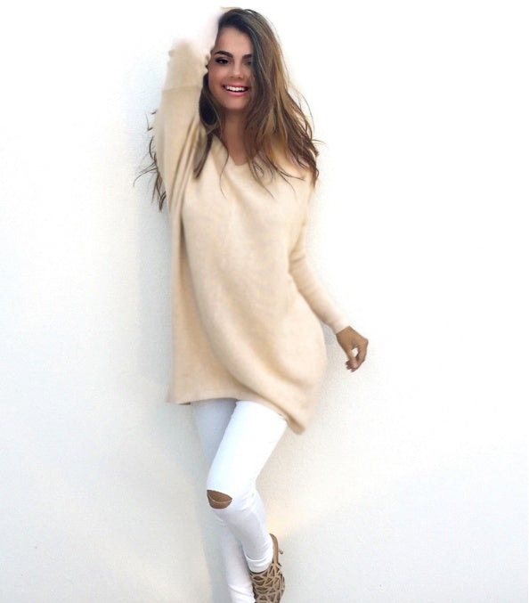V-Neck Luxe Knit Sweater - Evolvgaia®
