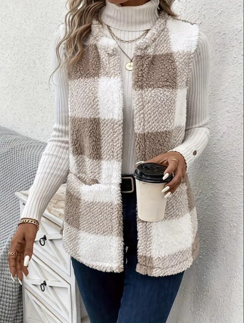 Cozy Loose Plaid Coat - Evolvgaia®