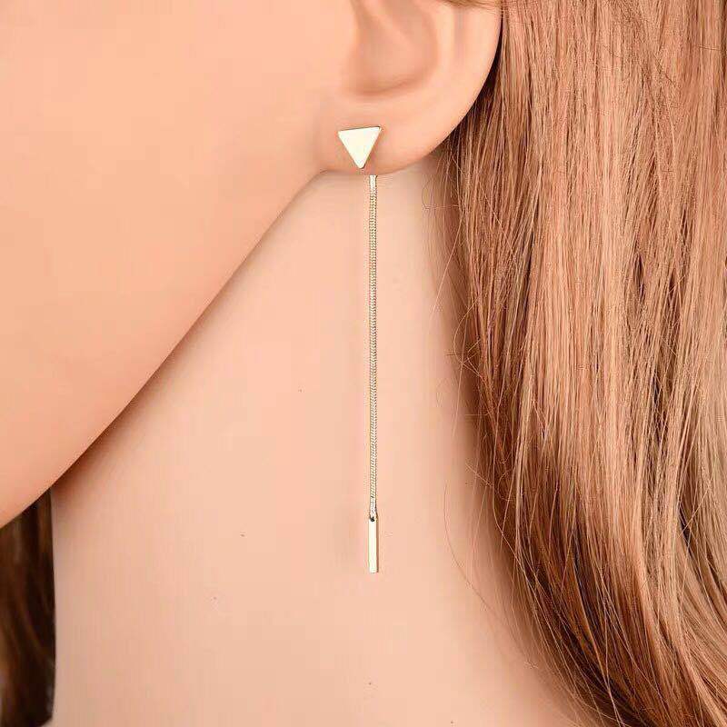 Elegant Tassel Triangle Earrings - Evolvgaia®