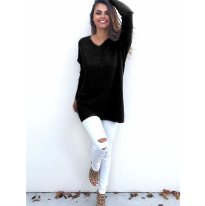 V-Neck Luxe Knit Sweater - Evolvgaia®