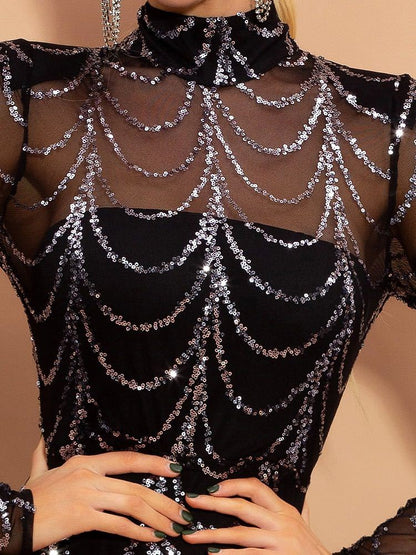 Glamorous Sequin Maxi Dress - Evolvgaia®