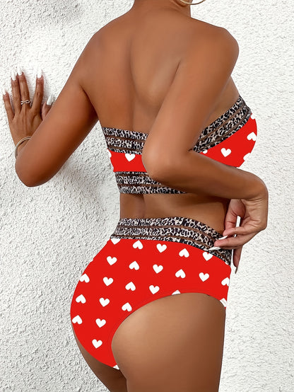 Sensual Red Bandeau Bikin - Evolvgaia®