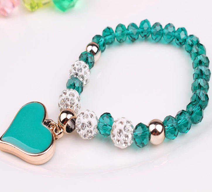 Elastic Crystal Heart Bracelet & Bangle - Evolvgaia®