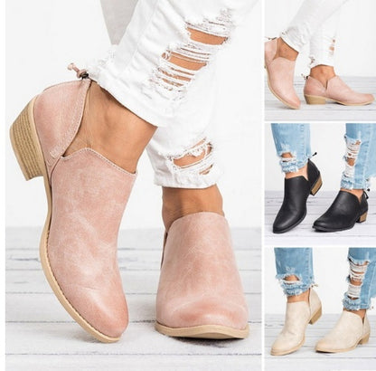 Retro High Heel Ankle Boots - Evolvgaia®
