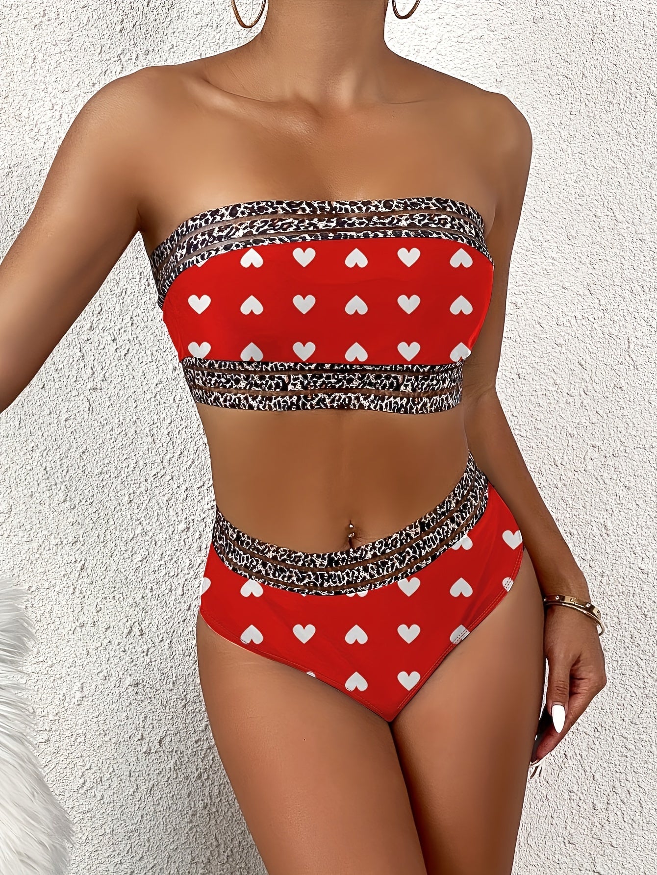 Sensual Red Bandeau Bikin - Evolvgaia®