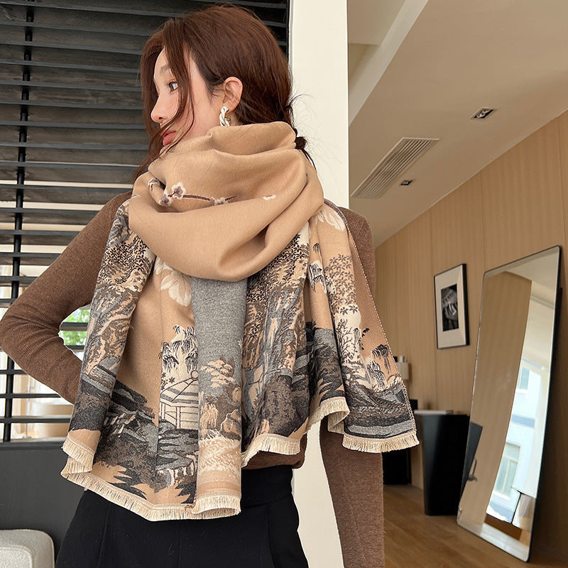 Vintage Cashmere-Feel Scarf - Evolvgaia®