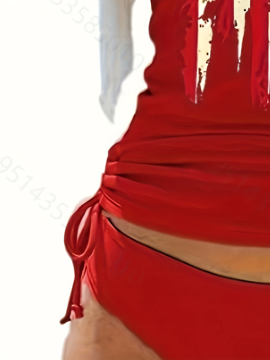 Crimson Tide Two-Piece Swim Ensemble - Evolvgaia®