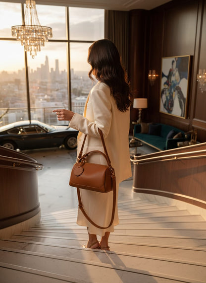 Pillow Crossbody Soft Leather Bag