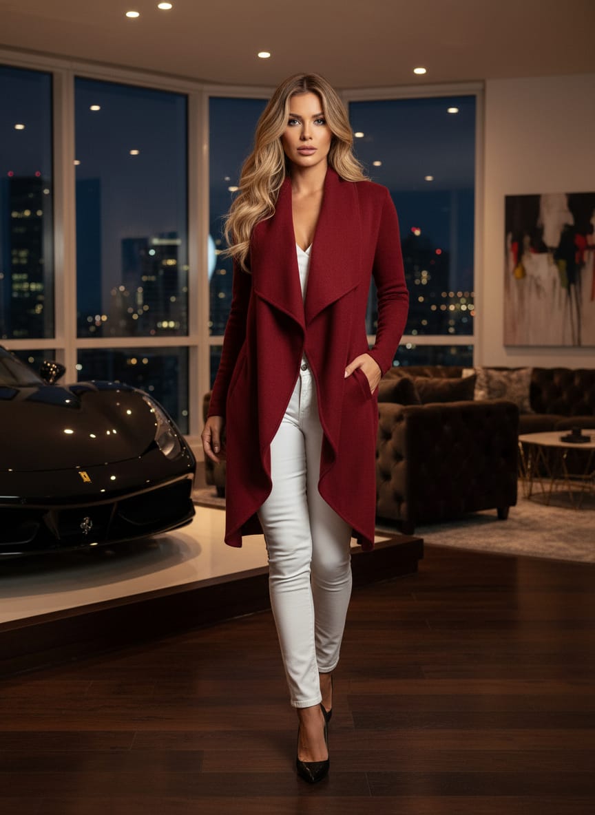 Elegant Plus Slim Trench Coat