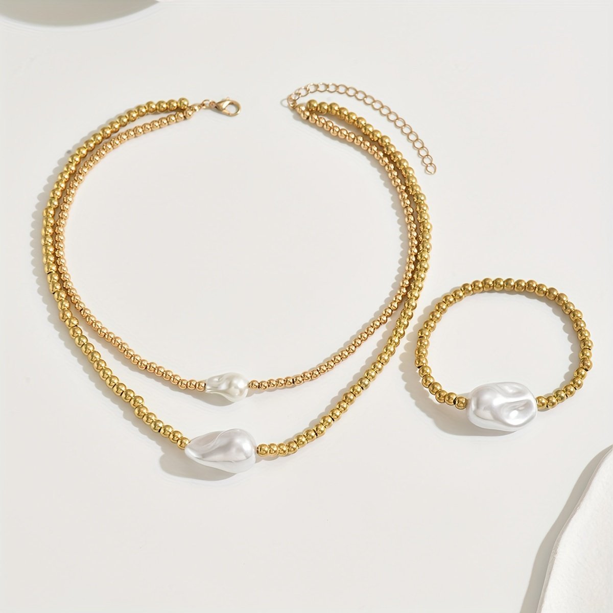 Gold Electroplated Layered Jewelry Set - Evolvgaia®
