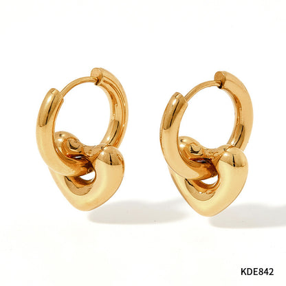 Lustrous Geometric Stainless Steel Earrings - Evolvgaia®